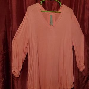 Melissa McCarthy Seven coral tunic